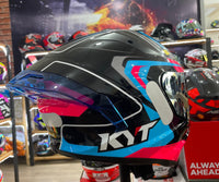 CAPACETE KYT TT COURSE OVERTCH BLACK PINK