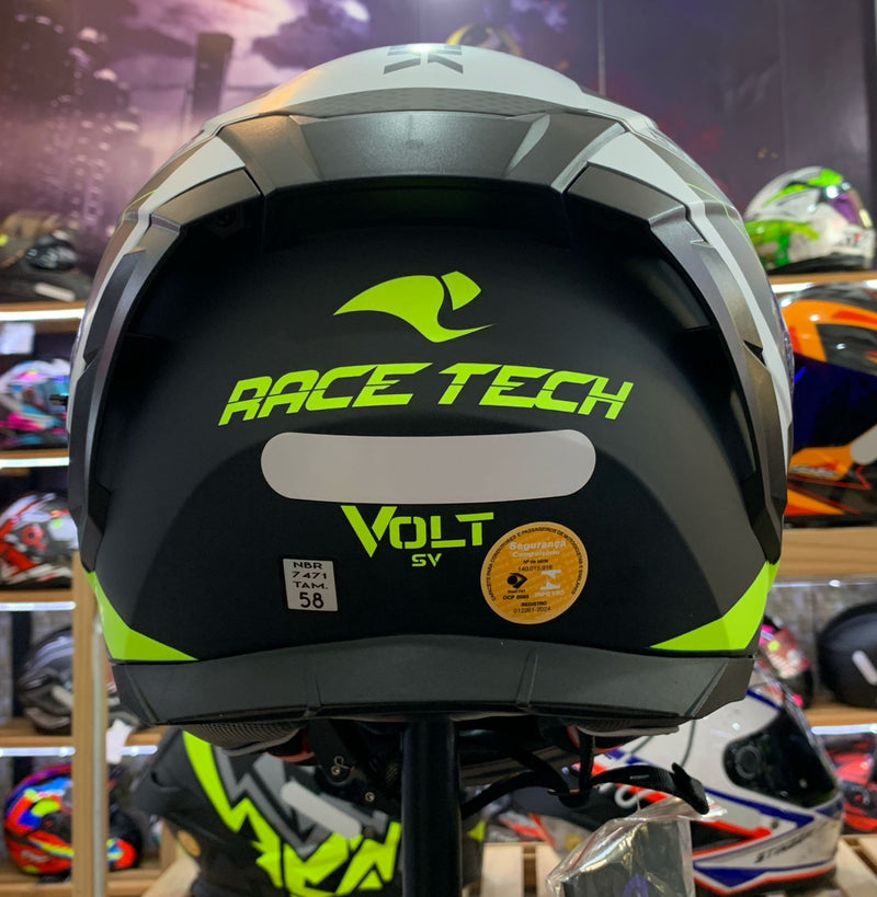 Capacete Race Tech TRACK MATTE TITANIUM BLACK