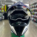 Capacete BIEFFE B-TRAIL DEFENDER BRANCO/VERMELHO