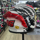 CAPACETE NORISK FLOW DAYTONA WHT RED