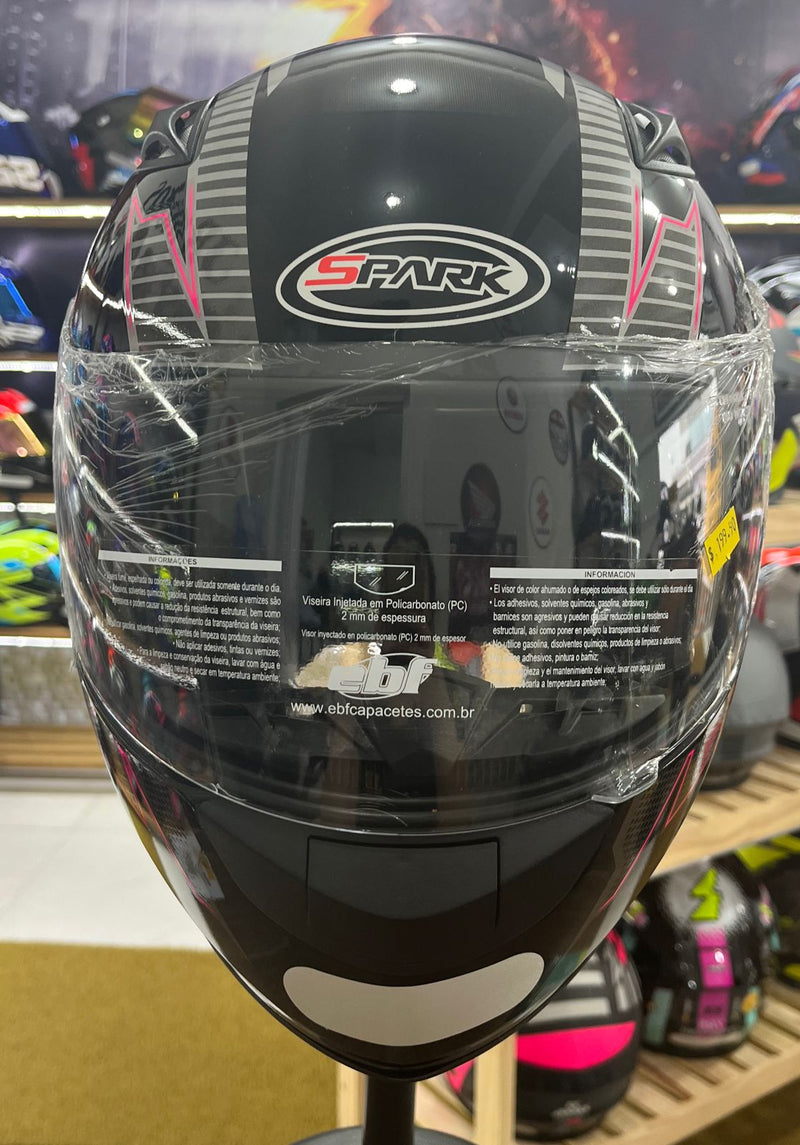 Capacete EBF Spark Spot Rosa