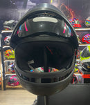 Capacete EBF Automático Style, Preto e Rosa