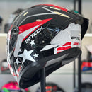 Capacete GP TECH SENSE ARMY PRETO VERM