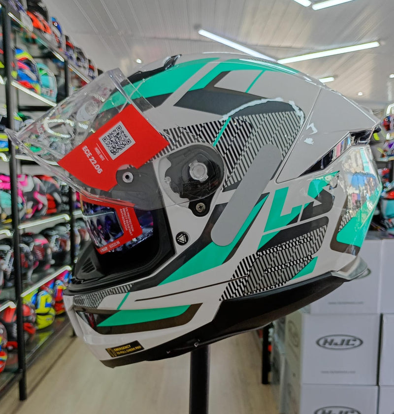 CAPACETE LS2 FF808 STREAM II ROAD WHT GREEN
