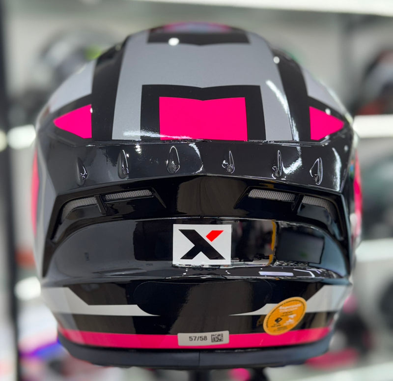 CAPACETE ASX DRAKEN SPIRIT PRETO ROSA