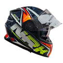 Capacete Norisk FF302 Soul Control Blue Orange