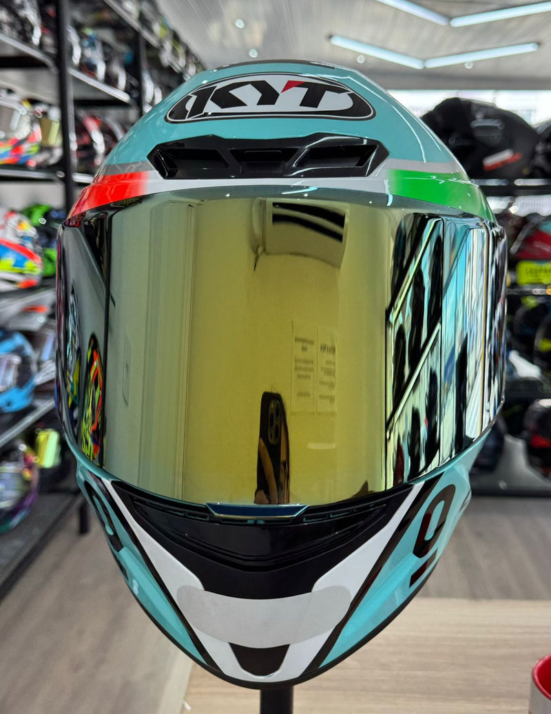 Capacete KYT TT COURSE Leopard Dalla Porta