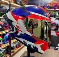 CAPACETE KYT TT COURSE GEAR BLUE E RED