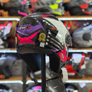 Capacete X OPEN UP STAR LILAS COM ROSA