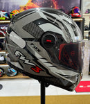 Capacete FW3 GTX FOX Grafite, com óculos interno