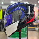 CAPACETE RACE TECH SIGNAL ACTIVE BLU/ WHT/RED