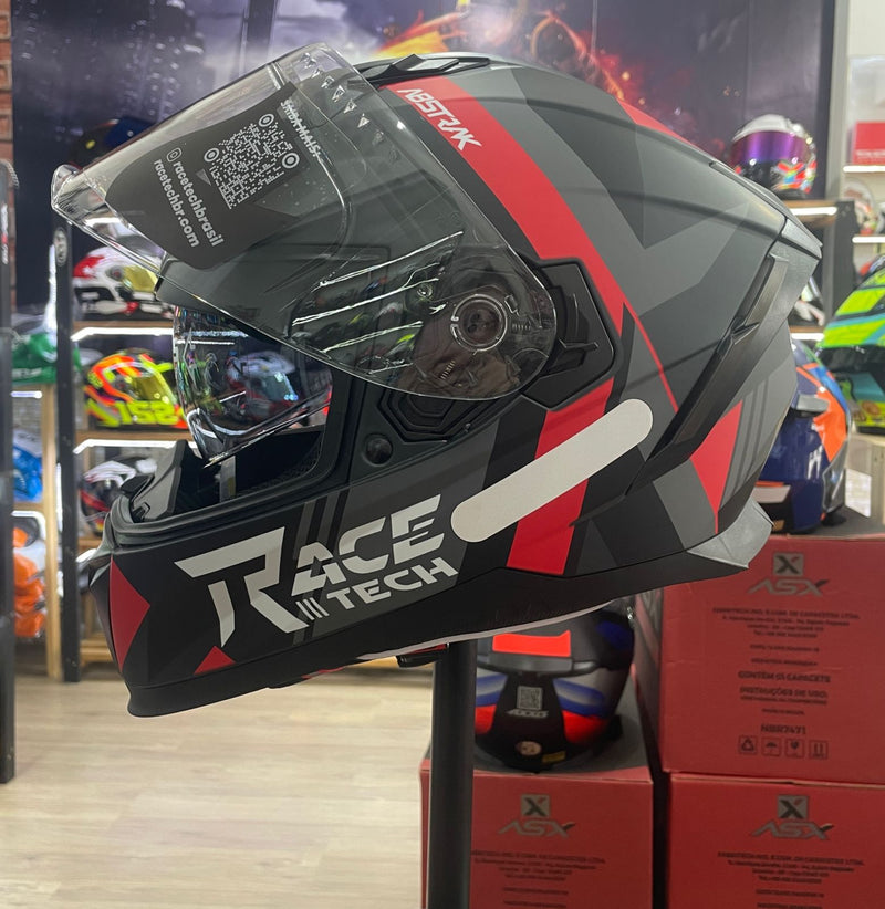 Capacete Race Tech VOLT ABSTRAK MATT RED