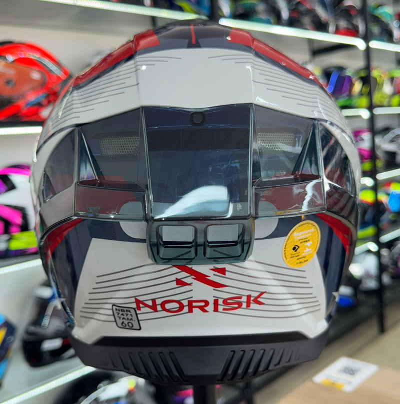 Capacete Norisk Strada II WHT/BLU/RED