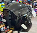 Capacete X troy com óculos interno Preto Brilho