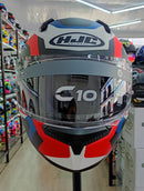 Capacete HJC C10 Tins - Branco/Vermelho/Preto/Azul