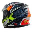 Capacete Norisk FF302 Soul Control Blue Orange