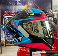 CAPACETE KYT TT COURSE OVERTCH BLACK PINK