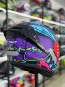 CAPACETE LS2 VIGO, FF810  DRILLOX, ROXO FOSCO