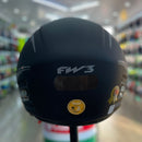 Capacete FW3 X OPEN UP LIMITED PRETO FOSCO