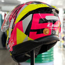 Capacete LS2 STREAM II FF808 TIGER ALDEGUER HV YLW/PINK