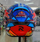 Capacete HJC RPHA 1 RED BULL MISANO, AZUL/VERM/ AMAR.