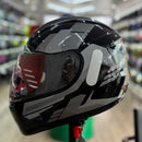 Capacete FLY F-9 HG MATCH PRETO/GRAFITE