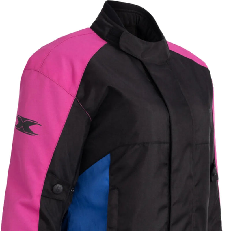 JAQUETA TEXX RONIN V2 LD FEMININA PRETA ROSA AZUL