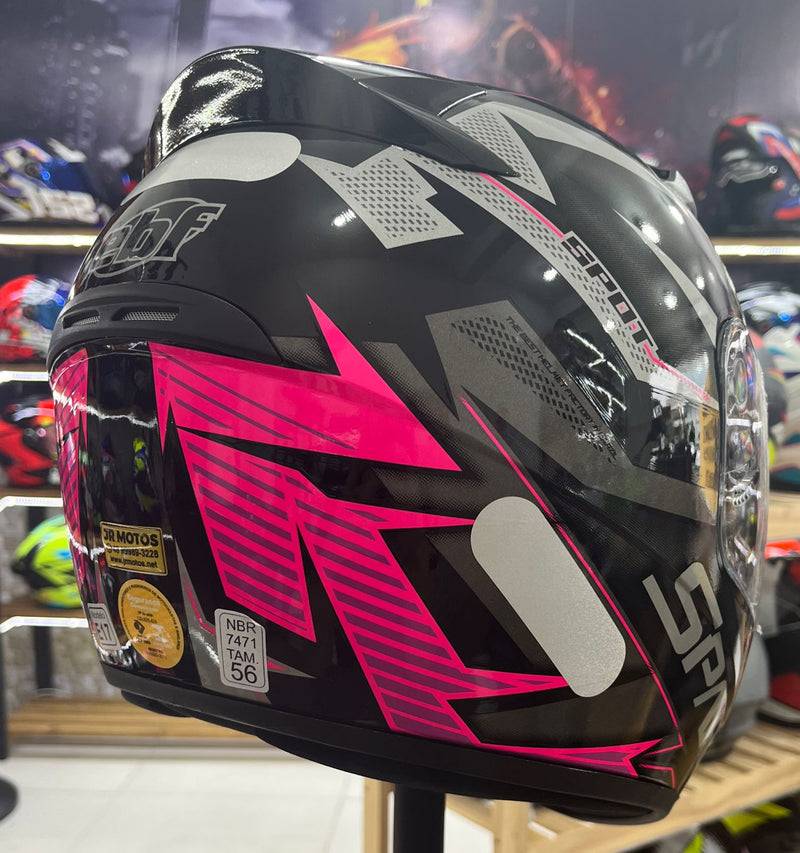 Capacete EBF Spark Spot Rosa