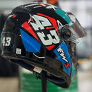 Capacete FW3 GTX 43 Azul e Vermelho