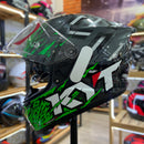 Capacete KYT STRIKER  2V FLAMING ANTH GREEN