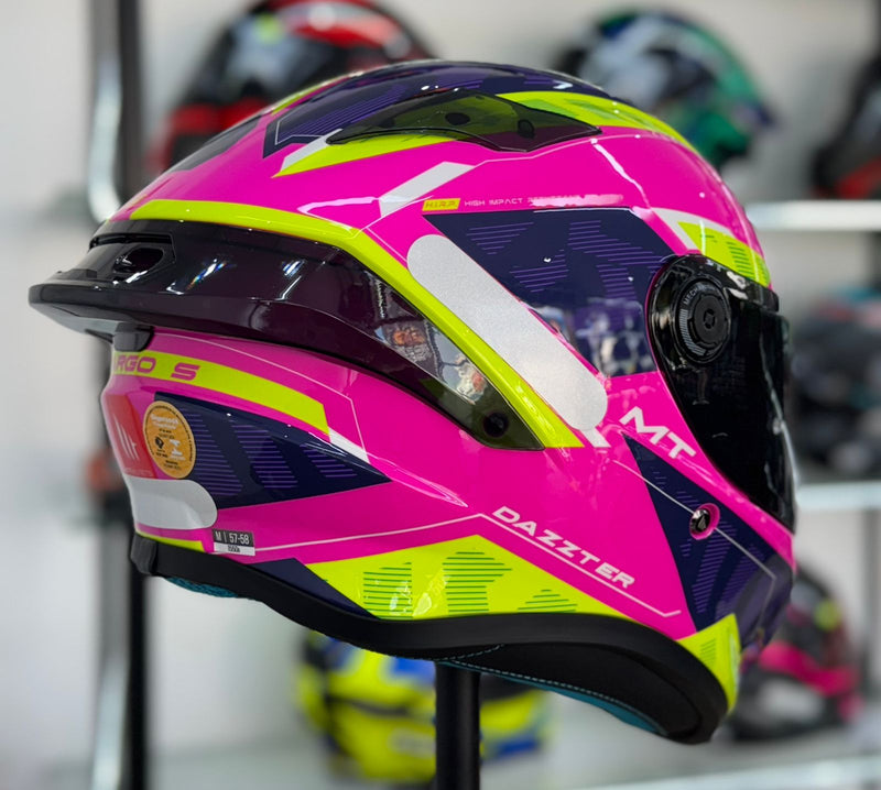 CAPACETE MT TARGO S DAZZTER C8 GLOSS