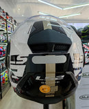 CAPACETE LS2 SCOPE FF902 ARCH WHT TITANIUM ARTICULULADO