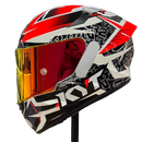 Capacete KYT TT COURSE VINALES BALANCE RED/GUNMETAL