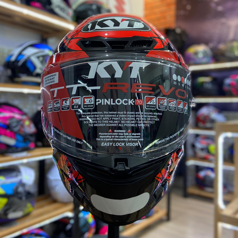 Capacete KYT  TT REVO COBUSTION RED