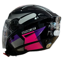 Capacete EBF NEW SPARK JET SPEED Rosa e Roxo