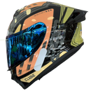 CAPACETE TEXX SPIHE CUBE LARANJA + VISEIRA COLORIDA E AEROFOLIO DE BRINDE