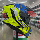 Capacete  Texx KAIMAN TEASER AZUL PRETO VERDE