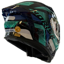 CAPACETE NORISK FLOW PULSE GREEN BLUE  + BRINDE VISEIRA COLORIDA e AEROFOLIO