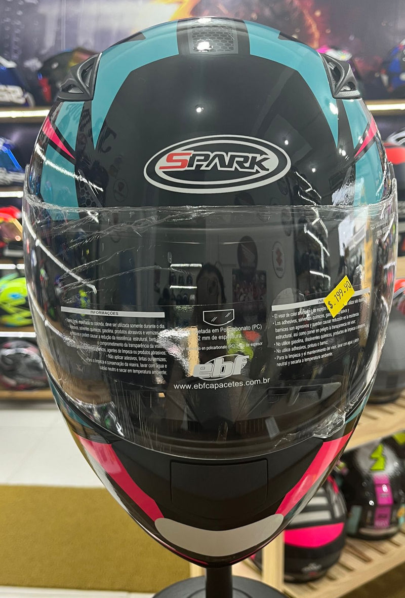 Capacete EBF Spark Flash Preto Tifany