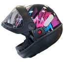 Capacete EBF AUTOMÁTICO STYLE Rosa e Azul