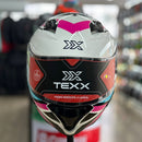 Capacete TEXX HUNTER ARK PRETO ROSA TIFANNY