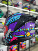 CAPACETE LS2 VIGO, FF810  DRILLOX, ROXO FOSCO