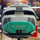 CAPACETE LS2 FF808 STREAM II ROAD MATTE CYAN  LIGHT GREY