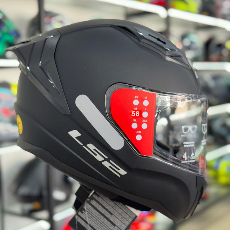 CAPACETE LS2 VIGO  FF810, MONOCOLOR PRETO FOSCO