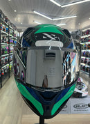 CAPACETE NORISK FLOW PULSE GREEN BLUE