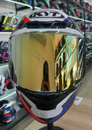 CAPACETE TT COURSE GRAND PRIX BLUE AND RED