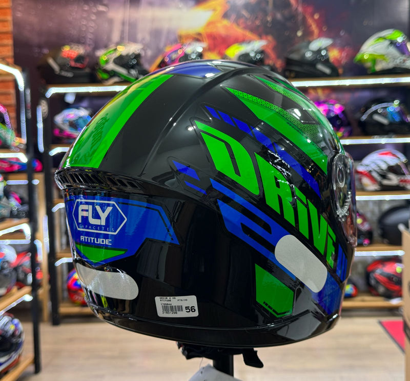 Capacete FLY Drive 2 HG Atideude pto/VD