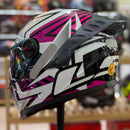 CAPACETE LS2 FF358, PRO ESTELLAR BLK/PINK/PURPLE