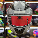 CAPACETE TEXX STRIKE SUPERSTAR CINZA VERM BRANC