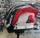 CAPACETE NORISK FLOW DAYTONA WHT RED